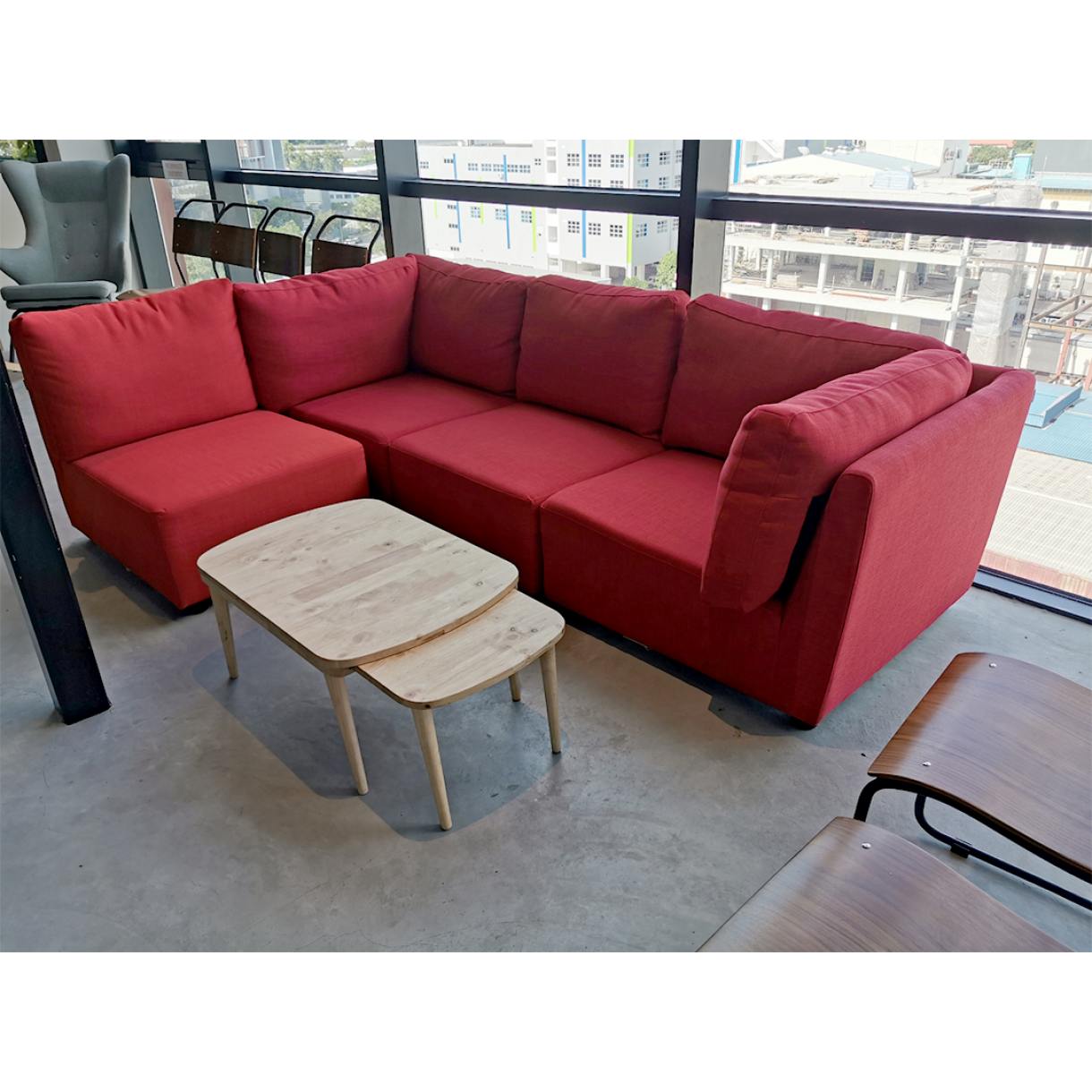 Xpace@218 - Pandan Loop | Product Seen: [Stretch Coffee Table & Switch Modular Sofa]